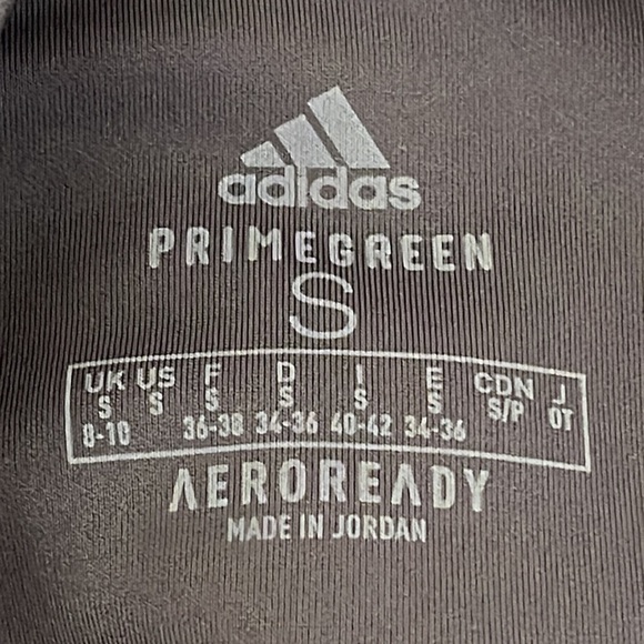 ADIDAS AEROREADY Lightweight High Rise 3-Stripe Mesh 7/8 Leggings Size Small - Picture 10 of 16